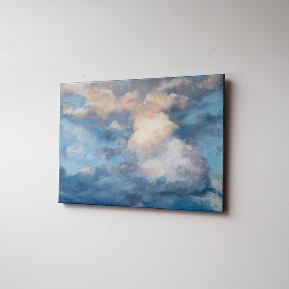 Skyscape "Clouds" original oil painting 18"x 24" - Picture 3 of 4
